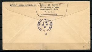 UNITED STATES 1946 FIRST VOYAGE OF THE S/S AMERICA RETURN TO SENDER COVER