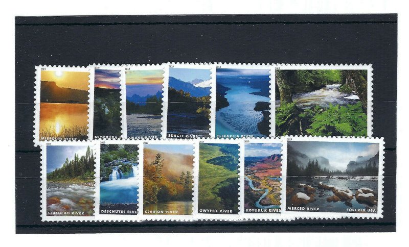 5381 Wild and Scenic Rivers SINGLES (Complete) 2019 MNH