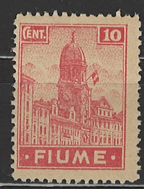 COLLECTION LOT 6055 FIUME #30a MH 1919 CV+$25