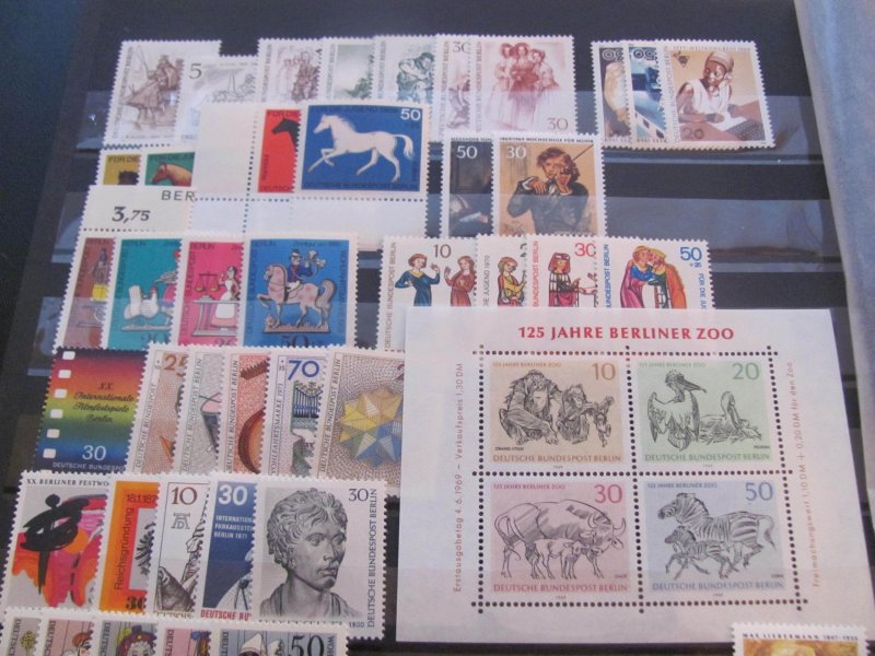 GERMANY BERLIN MNH 1957-1975 COMPLETE SETS  XF