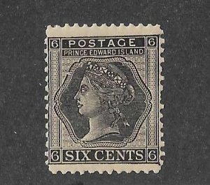 Prince Edward Island Sc #15  6c black  OG VF