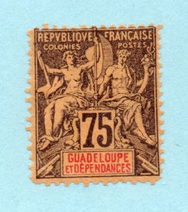 Guadeloupe - Sc# 43 MH (sm corner crease)      /      Lot 0224271