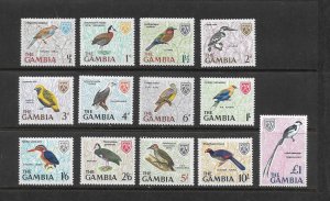 BIRDS - GAMBIA #215-27   MNH