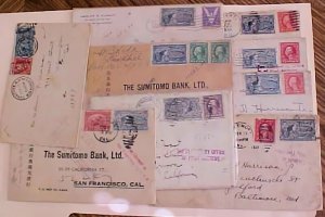 US #E11  on 9 SMALL COVERS FROM 1918 cat.$36.00