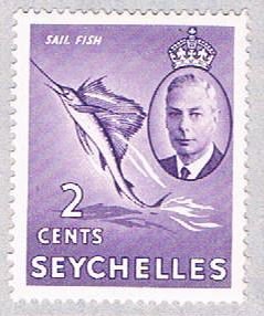 Seychelles 157 MLH Sailfish 1952 (BP38626)