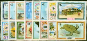 Anguilla 1972 Set of 16 SG130-144a Very Fine MNH