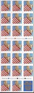 US Stamp 1995 32c Flag Over Porch - Booklet of 20 Stamps - Scott #2920a