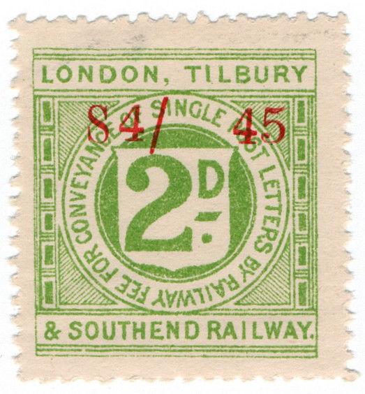 (I.B) London, Tilbury & Southend Railway : Letter Stamp 2d