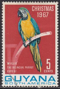 Guyana 34 CTO 1968 Macaw Parrot