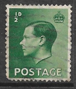 UK 230: 1/2d Edward VIII, used, VF