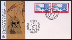 U.N. (GENEVA) SC#64 World Intellectual Property Organization (1977) FDC