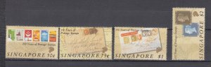 J45833 JL stamps 1990 singapore set mnh #563-6 stamps