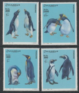 Somalia 2001 Penguins perf set of 4 unmounted mint, Miche...