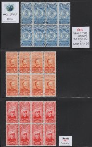 WC1_28403. PANAMA. Panes (8) 1937 ANNIV. FIRE DEPT. air set. Sc.C40-C42. MNH