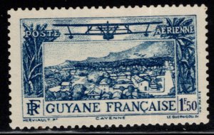 French Guiana Scott C3 MH* Airmail stamp