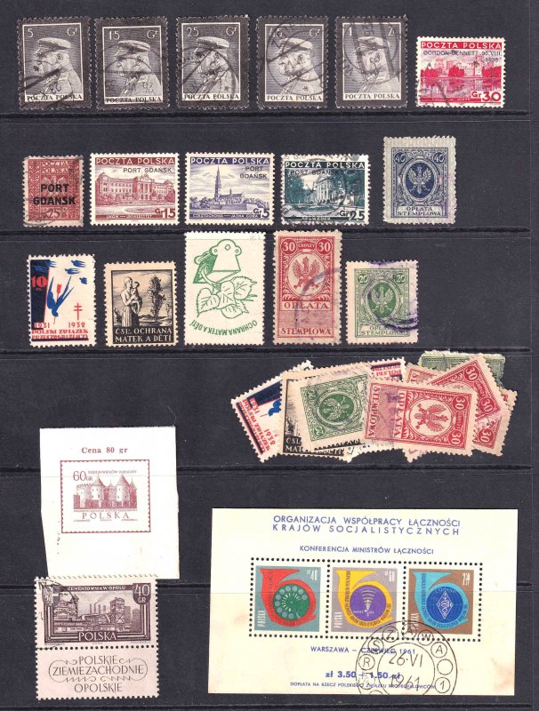 POLAND ECLECTIC COLLECTION LOT MINT USED MIXED