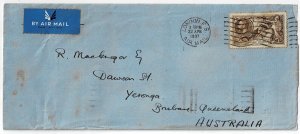 Great Britain 1937 London cancel on airmail cover to Australia, SG 450