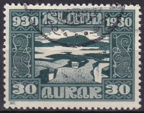 Iceland #159 F-VF Used CV $15.00 (Z6468)