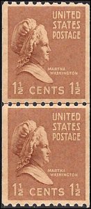 849 Mint,OG,NH... Line Pair... SCV $4.50