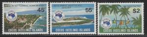 Cocos Islands Scott # 119 - 121, mint nh