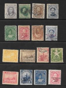 HAWAII Lot of 16 Different Stamps