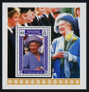 Turks & Caicos Islands 858 MNH Queen Mother 90th Birthday, Flowers