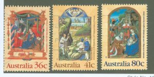 Australia  #1159-1161 Used Single (Complete Set)