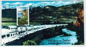 CALIFORNIA STATEHOOD 150th Anniv. #3438 GSCC Color Laser California Zephyr