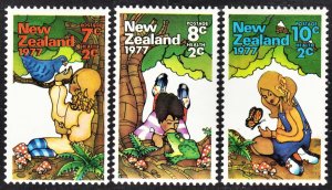 New Zealand Scott B98-100 complete set F to VF mint OG H.  FREE...