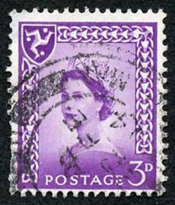 IOM SG2a 3d Deep Lilac on Chalky Paper Fine used cat from 6.50 pounds