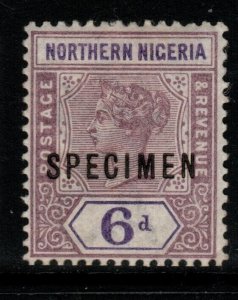 NORTHERN NIGERIA SG6s 1900 6d DULL MAUVE & VIOLET SPECIMEN MTD MINT