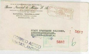 MEXICO GUADALAJARA 1958  SLOGAN METER  MAIL COVER FRONT ONLY   R3806