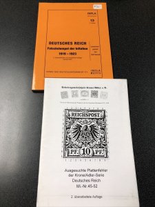 13 German Stamp Refrence Books