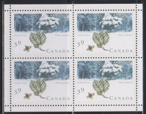 Canada,  39c Canadian Forests  (SC# 1283a) MNH PANE