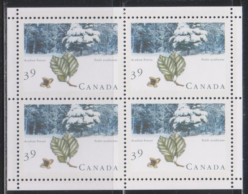 Canada,  39c Canadian Forests  (SC# 1283a) MNH PANE