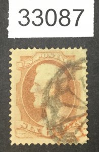 US STAMPS  #159 NYFM USED LOT #33087.