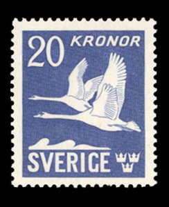 Sweden #C8c Cat$110, 1942 20k bright ultramarine, perforated on all sides, ne...