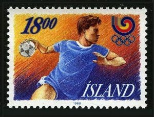 Iceland 662 two stamps,MNH.Michel 688. Olympics Seoul-1988.Handball.