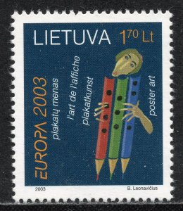 EUROPA 2003 - Lithuania - Poster Art - MNH Mini Sheet