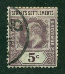 Straits Settlements 1902 #96 U SCV(2024)=$2.40