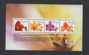 Canada #2243  (2007 Flower Definitives sheet of 4)  VFMNH CV $9.25