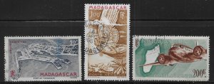 Madagascar C51-53 1946 Airmails set Used