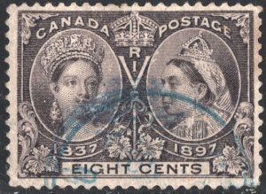 Canada SC#56 8¢ Queen Victoria's Diamond Jubilee (1897) Used