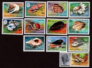Aitutaki 82//95 Mint NH Sea Shells $29.00 Catalog!