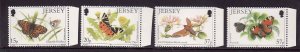 Jersey-Scott#568-71-unused NH set-Butterflies-Moths-Insec