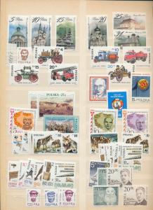 POLAND 1970s/80s Air Wildlife Pope Sheets MNH(Appx 450 Items)(RefAC1400