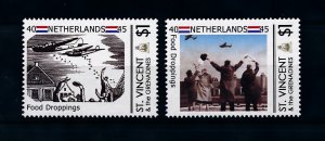 [76348] St. Vincent & Gren.  World War II Netherlands Food Droppings  MNH