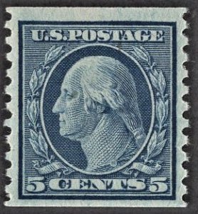 US 496 MNH VF 5 Cent Washington Coil  Perforated 10