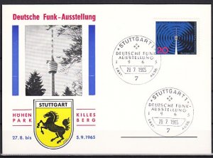 Germany, Scott cat. 932. Radio Expo issue. First day card. ^