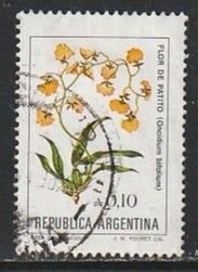1985 Argentina - Sc 1520 - used VF - 1 single - Flowers